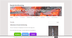 Desktop Screenshot of knivforeningen.dk