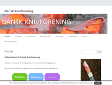 Tablet Screenshot of knivforeningen.dk